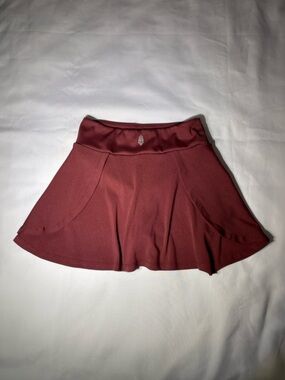 Free People Athletic Skort in Burgundy